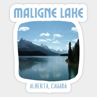 Maligne Lake Alberta Canada Sticker